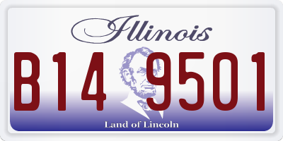 IL license plate B149501