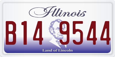IL license plate B149544