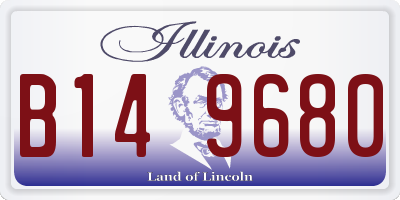 IL license plate B149680