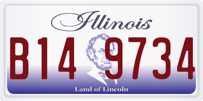 IL license plate B149734