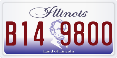 IL license plate B149800