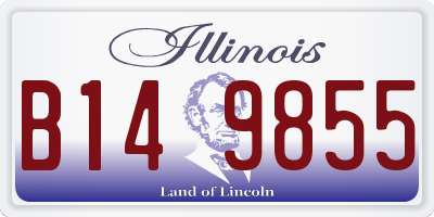 IL license plate B149855