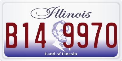 IL license plate B149970