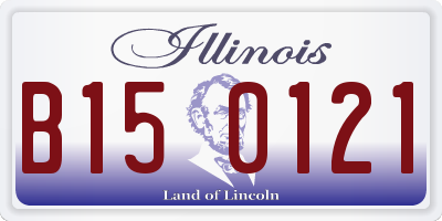 IL license plate B150121