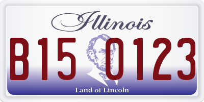 IL license plate B150123