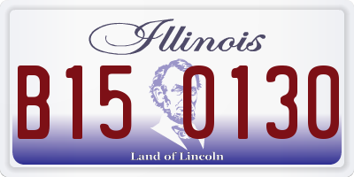IL license plate B150130