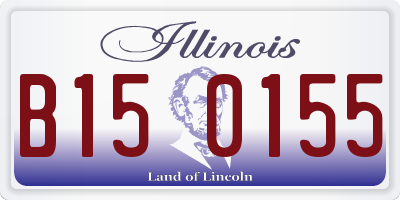 IL license plate B150155
