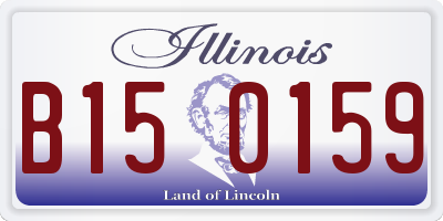 IL license plate B150159