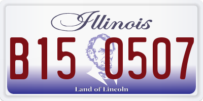 IL license plate B150507