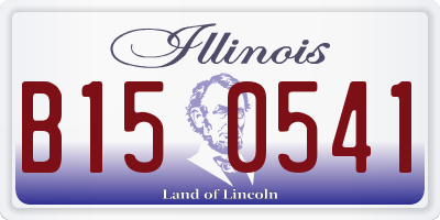 IL license plate B150541