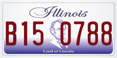 IL license plate B150788