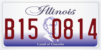IL license plate B150814