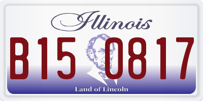 IL license plate B150817