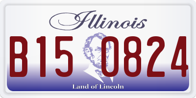 IL license plate B150824