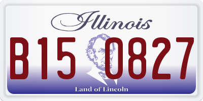 IL license plate B150827