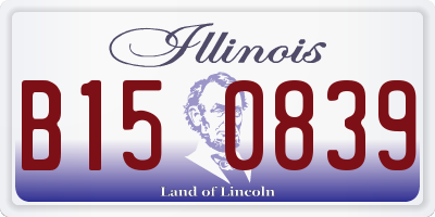 IL license plate B150839