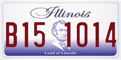 IL license plate B151014