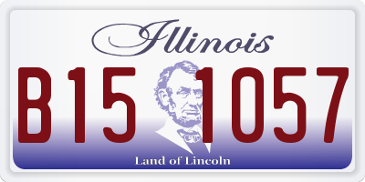 IL license plate B151057
