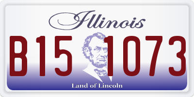 IL license plate B151073