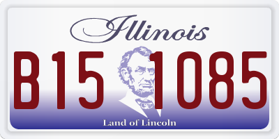 IL license plate B151085