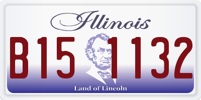 IL license plate B151132