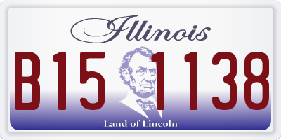 IL license plate B151138