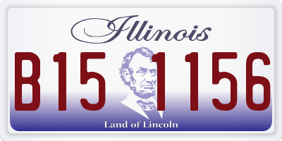 IL license plate B151156