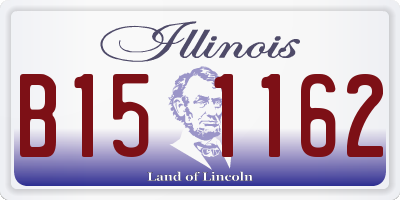 IL license plate B151162