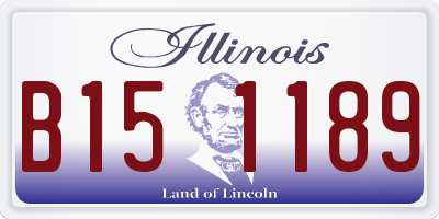 IL license plate B151189