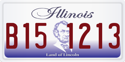 IL license plate B151213