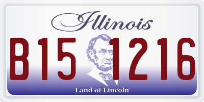 IL license plate B151216