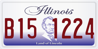 IL license plate B151224