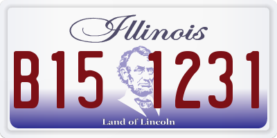 IL license plate B151231