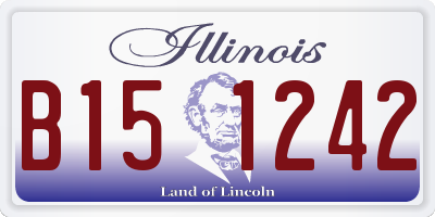 IL license plate B151242