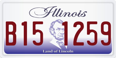 IL license plate B151259