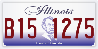IL license plate B151275
