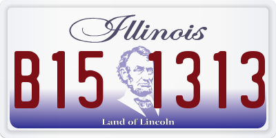 IL license plate B151313