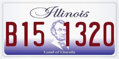 IL license plate B151320