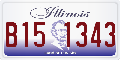 IL license plate B151343