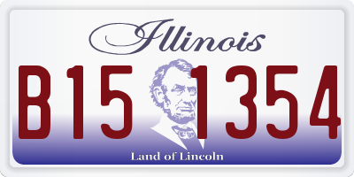 IL license plate B151354