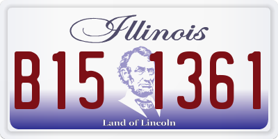 IL license plate B151361