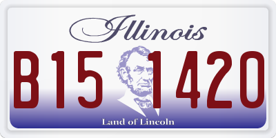 IL license plate B151420