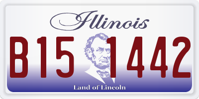 IL license plate B151442