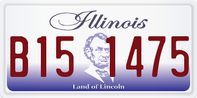 IL license plate B151475