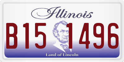 IL license plate B151496