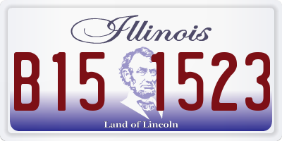 IL license plate B151523