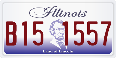 IL license plate B151557
