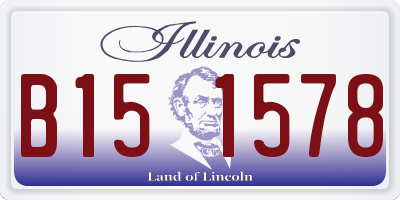 IL license plate B151578