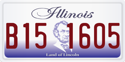 IL license plate B151605
