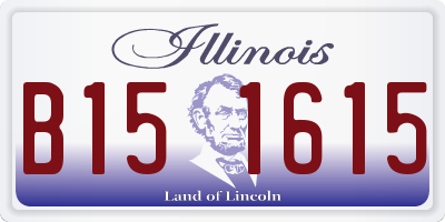 IL license plate B151615